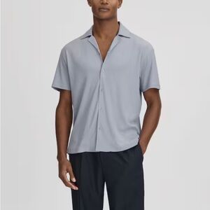 Reiss Cuban Tipped Recycled Polyester Button-down Men's S‎